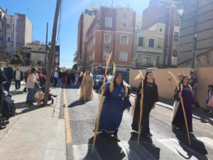 Procesión del Domingo de Ramos en el Marítim